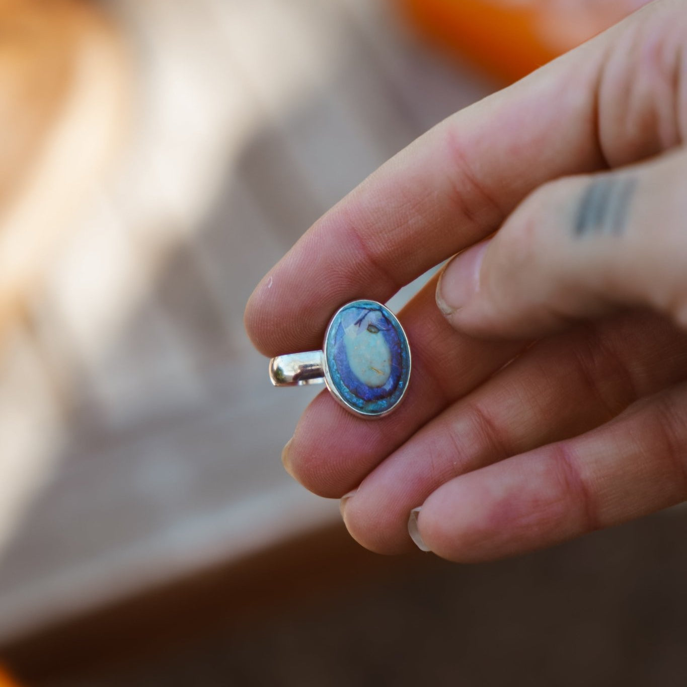 Ear Cuff in Sterling Opal - Golden Road Crafted