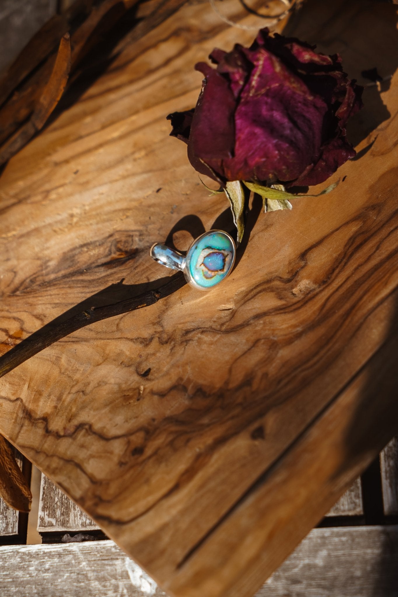 Ear Cuff in Sterling Opal - Golden Road Crafted