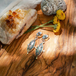 Earrings in Confetti Chrysocolla - Golden Road Crafted
