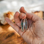 Earrings in Confetti Chrysocolla - Golden Road Crafted