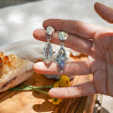 Earrings in Confetti Chrysocolla - Golden Road Crafted