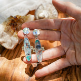 Earrings in Confetti Chrysocolla - Golden Road Crafted