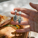 Earrings in Confetti Chrysocolla - Golden Road Crafted