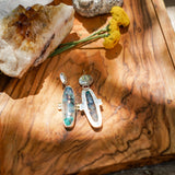 Earrings in Confetti Chrysocolla - Golden Road Crafted