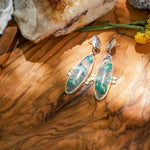 Earrings in Confetti Chrysocolla - Golden Road Crafted