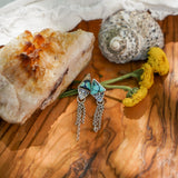 Earrings in Hubei Turquoise - Golden Road Crafted