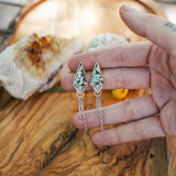 Earrings in Hubei Turquoise - Golden Road Crafted