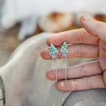 Earrings in Hubei Turquoise - Golden Road Crafted