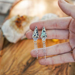 Earrings in Hubei Turquoise - Golden Road Crafted