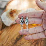 Earrings in Hubei Turquoise - Golden Road Crafted