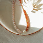 Easy Lovin’ Duel Necklace in Citrine + Freshwater Pearl - Golden Road Crafted