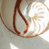 Easy Lovin' Necklace in Citrine & Freshwater Pearl - Golden Road Crafted