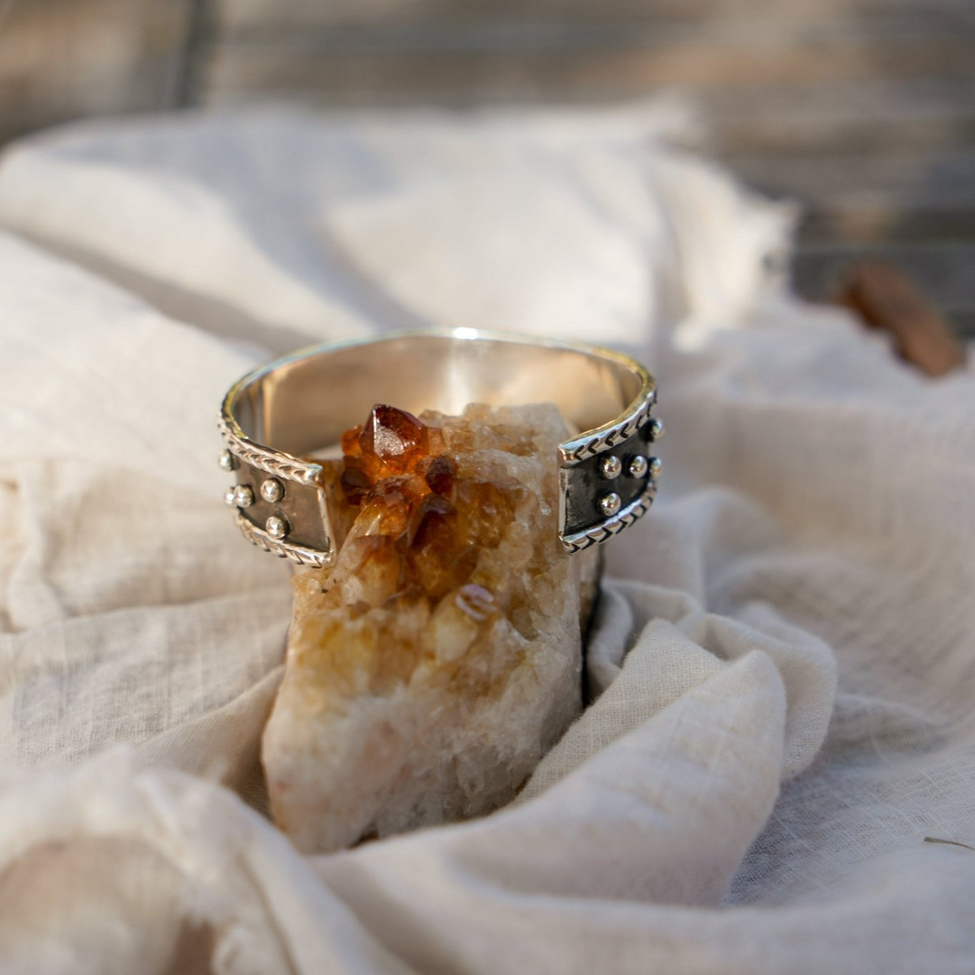 Egyptian Turquoise Cuff - Golden Road Crafted