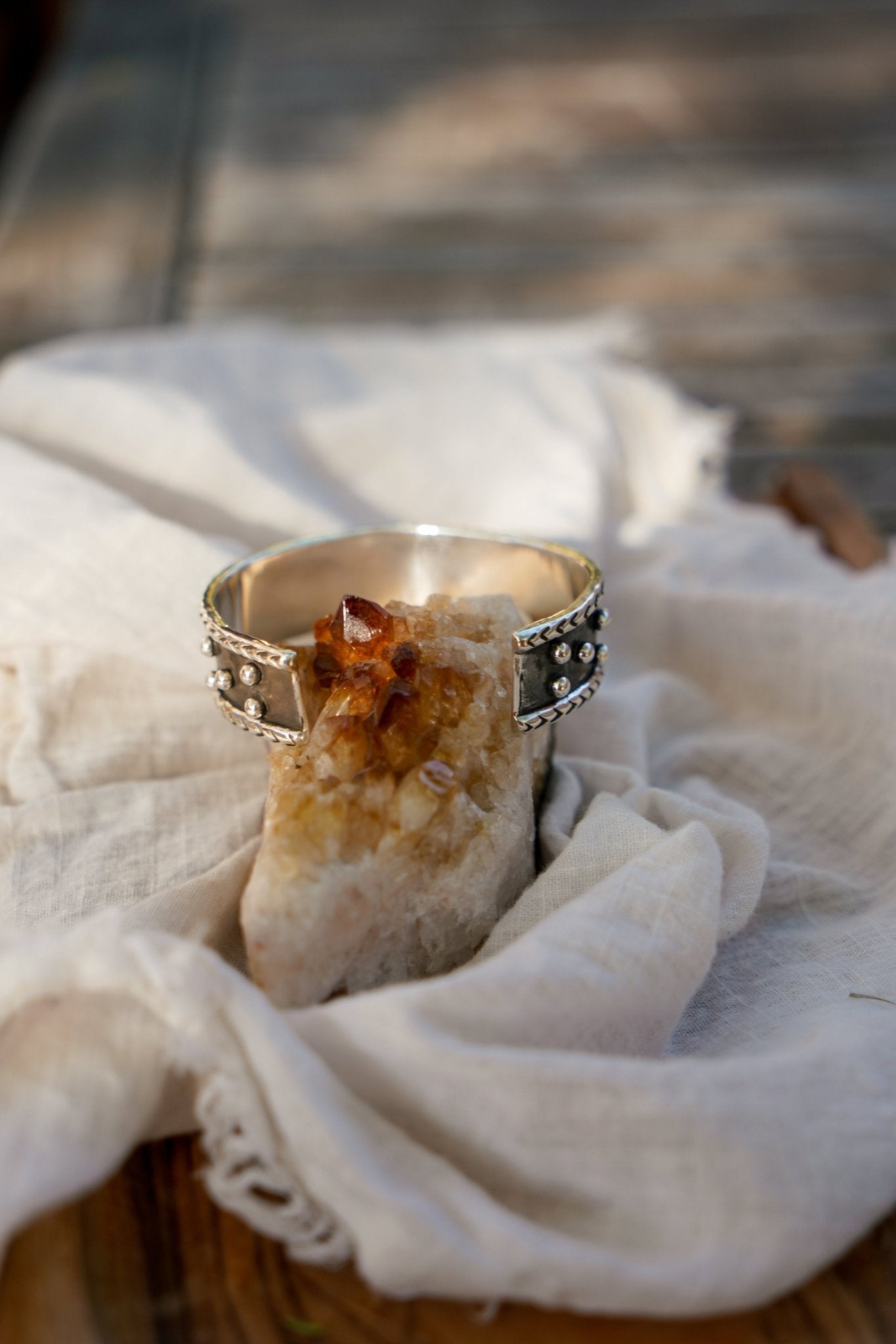 Egyptian Turquoise Cuff - Golden Road Crafted