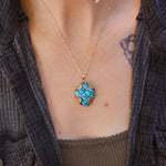Egyptian Turquoise Necklace - Golden Road Crafted