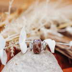 Fancy Concho Ring in Scenic Agate (Size 6) - Golden Road Crafted