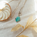 Finder's Keepers Toggle Necklace in Kingman Turquoise - Golden Road Crafted