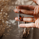 Fine Silver Kiln - Fired Pendant in Kyanite - Golden Road Crafted