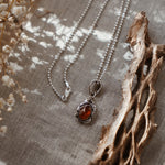 Fine Silver Kiln - Fired Pendant in Kyanite - Golden Road Crafted