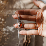 Fine Silver Kiln - Fired Pendant in Kyanite - Golden Road Crafted