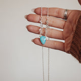 Flora Necklace in Boulder Opal Doublet - Golden Road Crafted