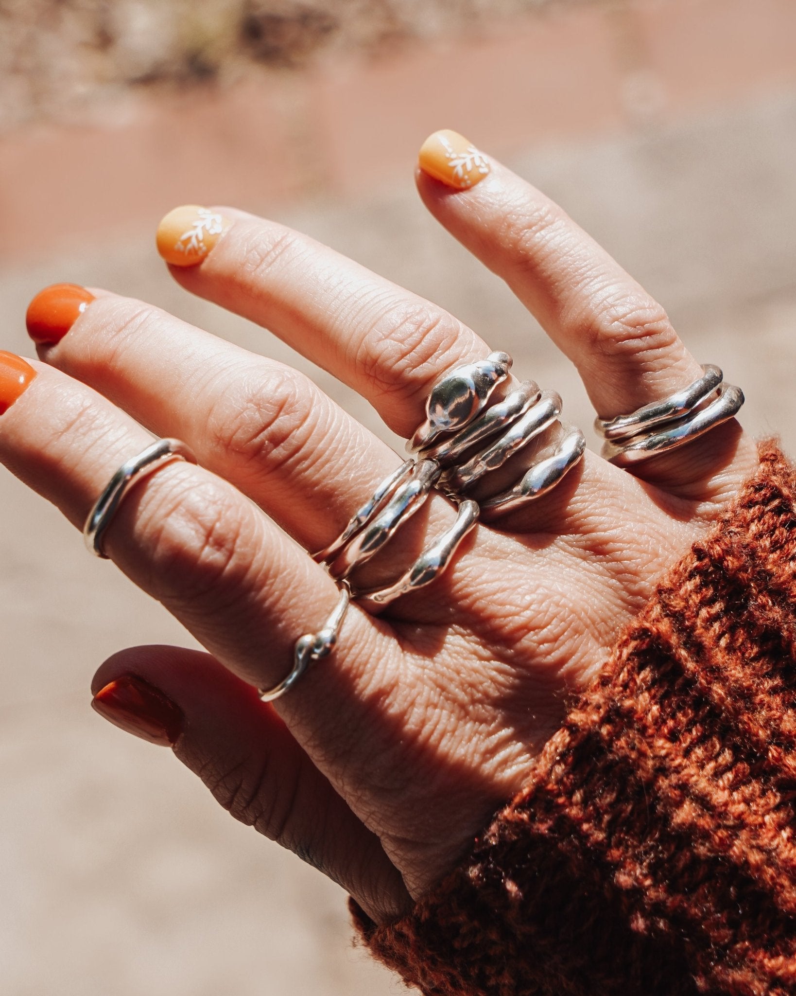 Free - form Ring (Size 6.5) - Golden Road Crafted