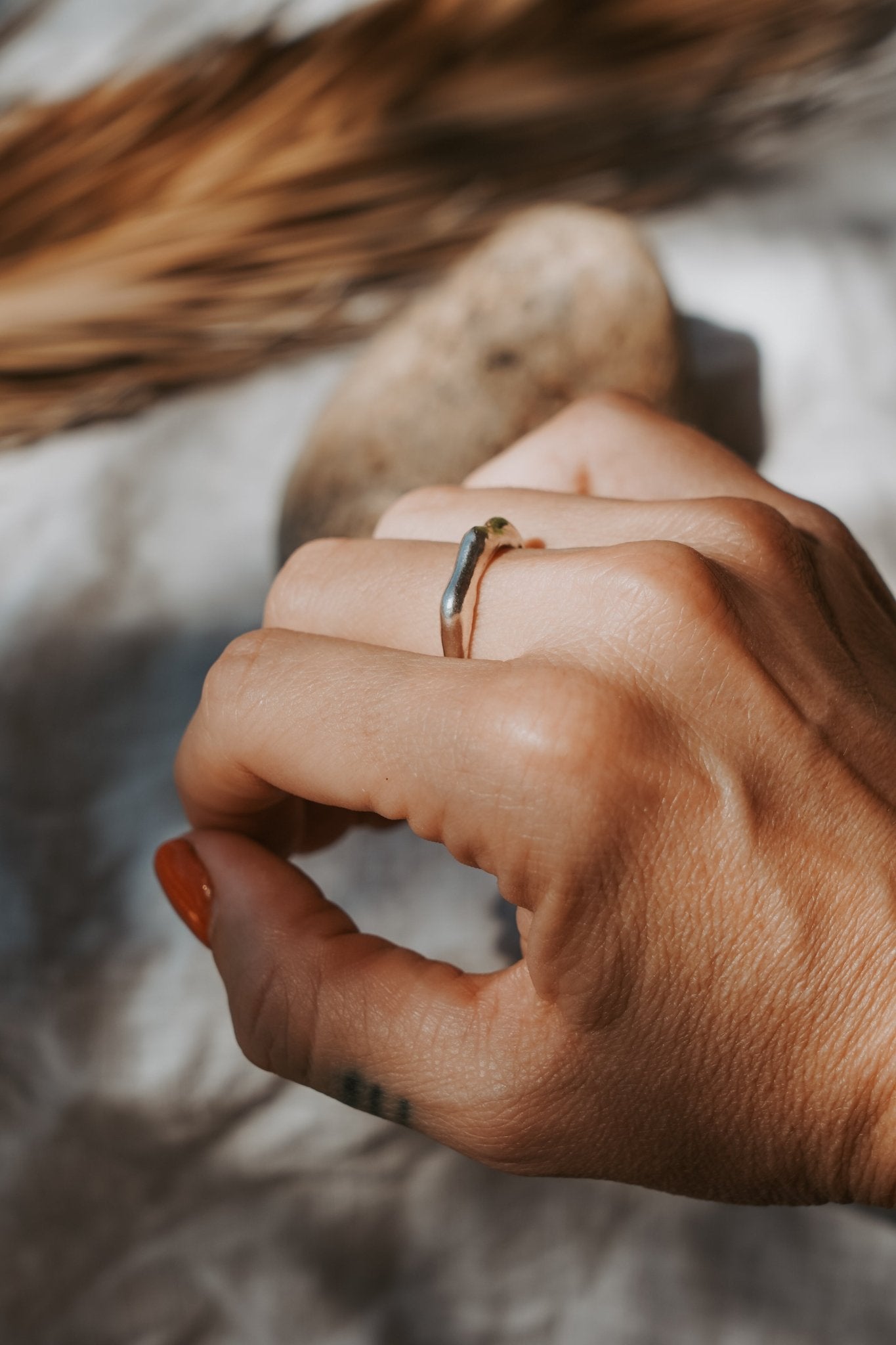 Free - form Ring (Size 8.25) - Golden Road Crafted