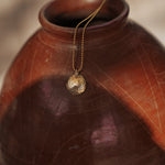 Full Moon Necklace in 14k Gold - Fill - Golden Road Crafted
