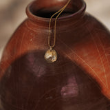 Full Moon Necklace in 14k Gold - Fill - Golden Road Crafted