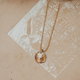 Full Moon Necklace in 14k Gold - Fill - Golden Road Crafted