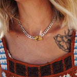 Giraffe Turquoise Choker - Golden Road Crafted