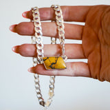 Giraffe Turquoise Choker - Golden Road Crafted