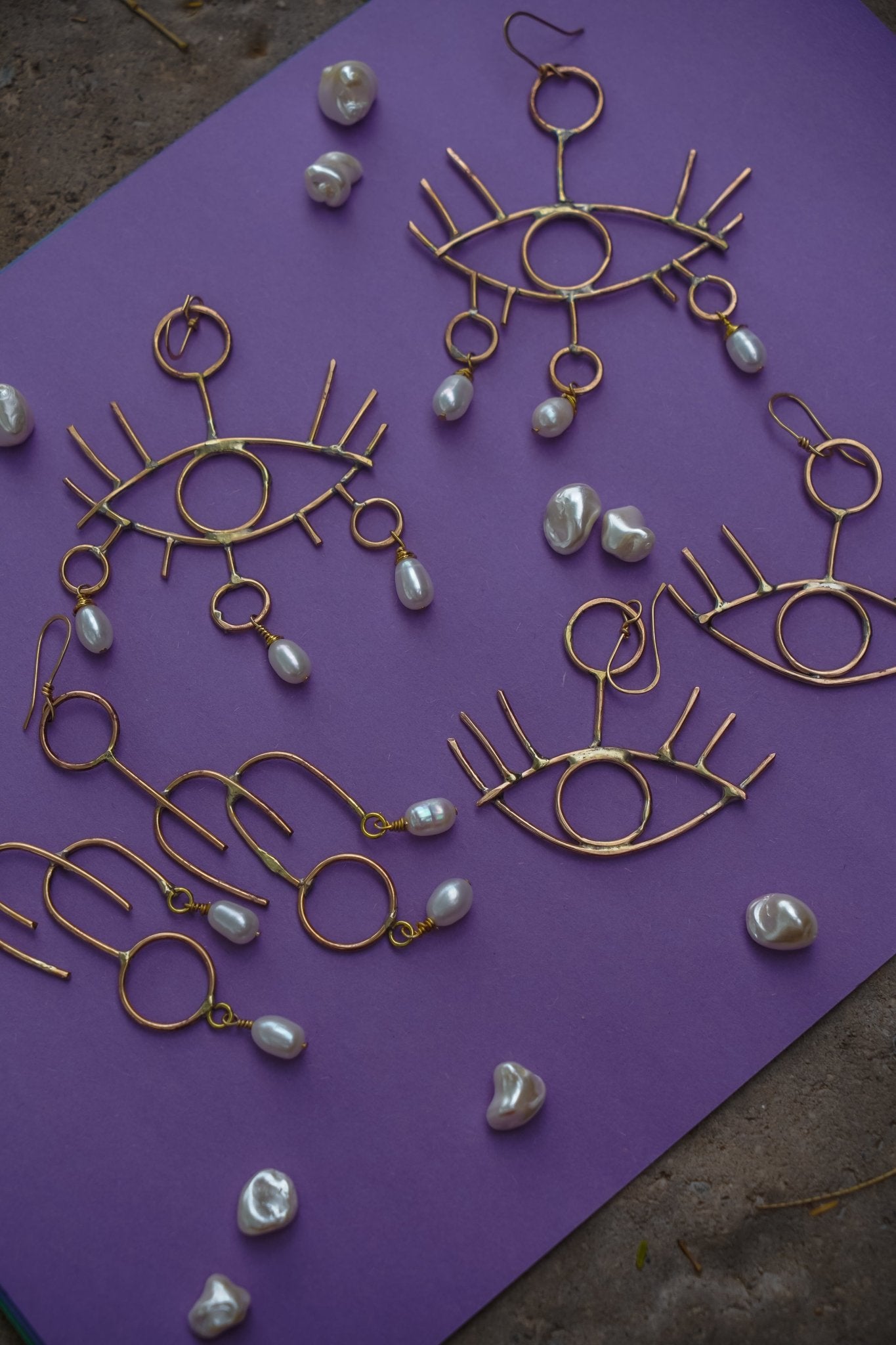 Golden Gaze Earrings - Golden Road Crafted