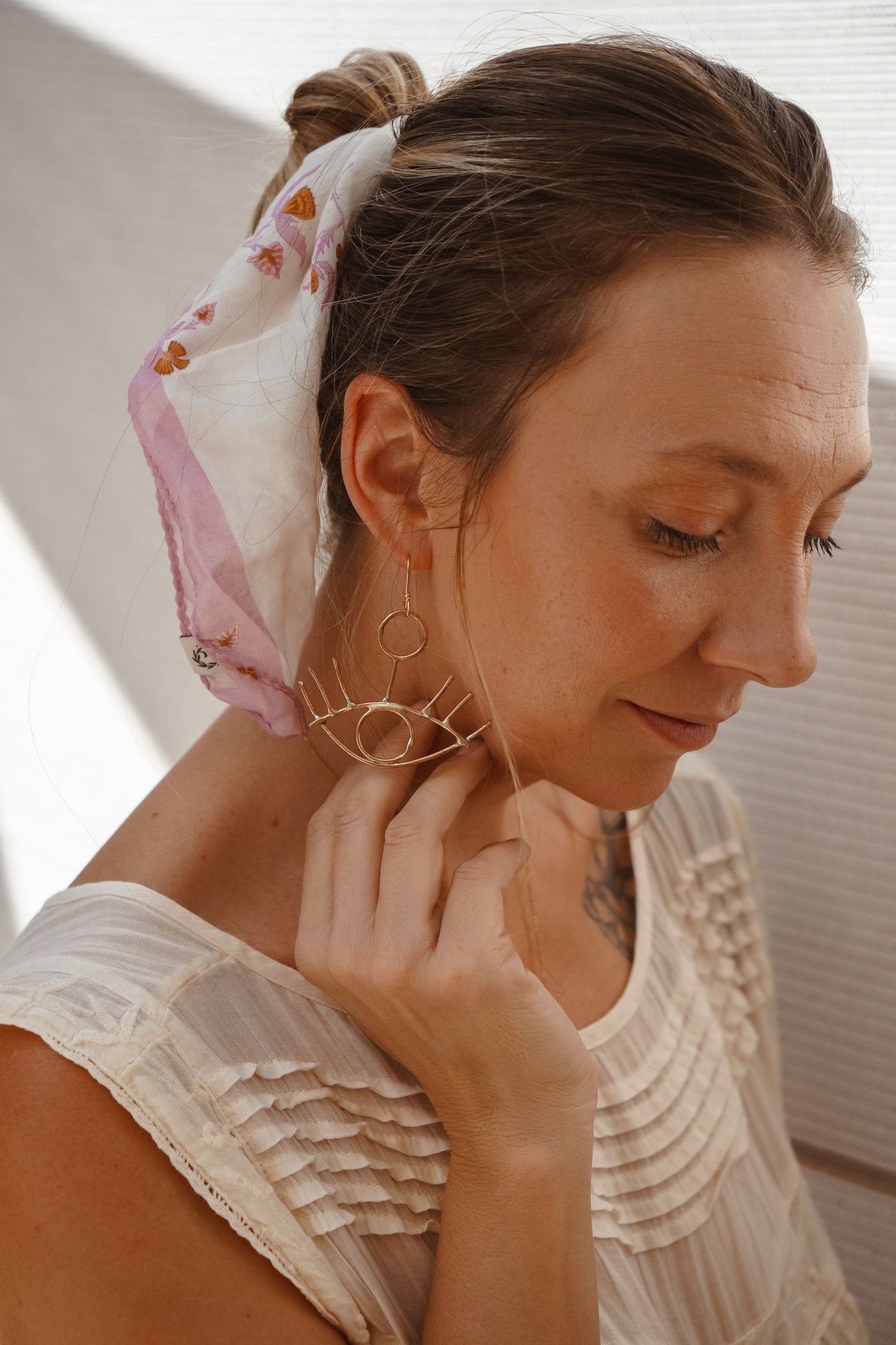 Golden Gaze Earrings - Golden Road Crafted