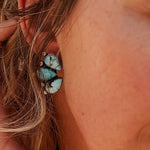 Golden Hills Turquoise Cluster Studs - Golden Road Crafted