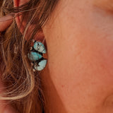 Golden Hills Turquoise Cluster Studs - Golden Road Crafted