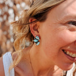 Golden Hills Turquoise Cluster Studs - Golden Road Crafted