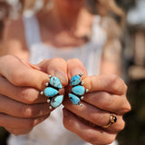 Golden Hills Turquoise Cluster Studs - Golden Road Crafted