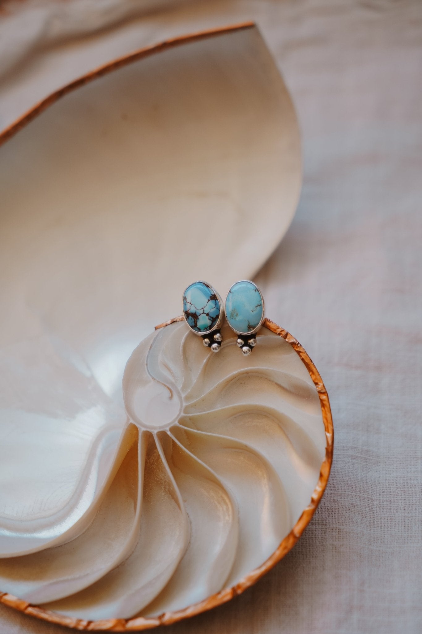 Golden Hills Turquoise Studs - Golden Road Crafted