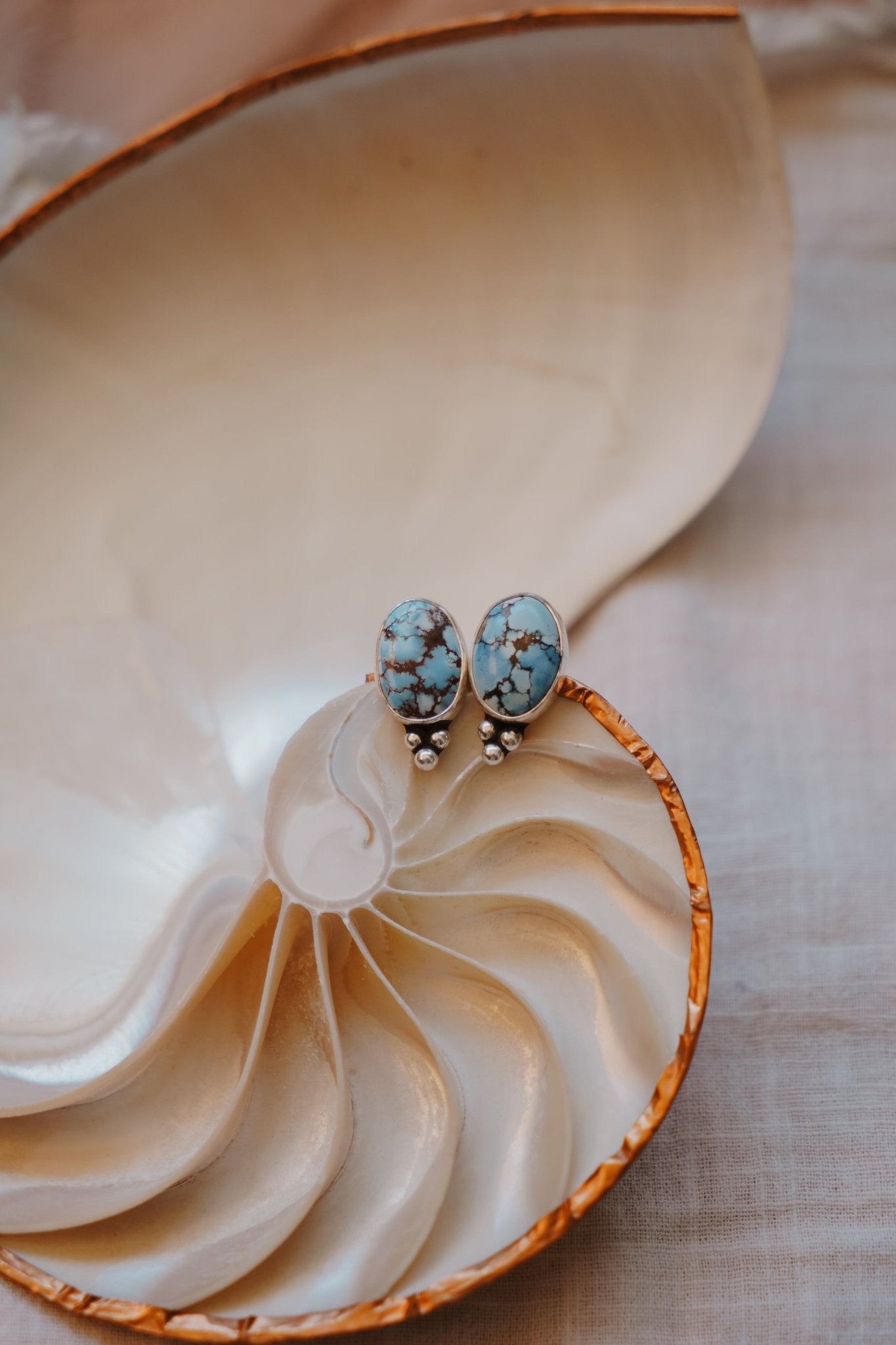 Golden Hills Turquoise Studs - Golden Road Crafted