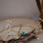 Golden Sun Ring in Carico Lake Turquoise (Size 9.5) - Golden Road Crafted
