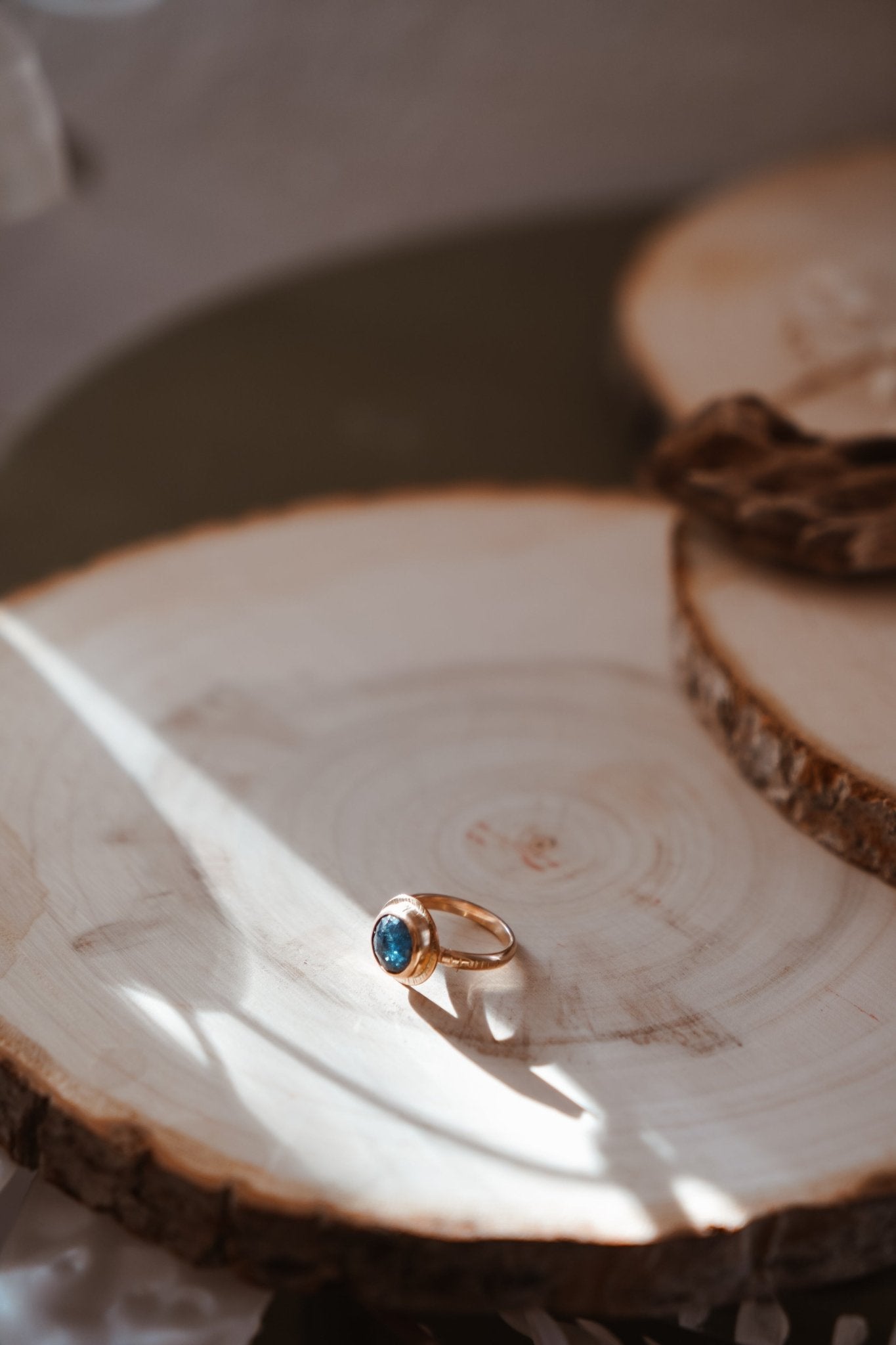 Golden Sun Ring in Kyanite (Size 6) - Golden Road Crafted