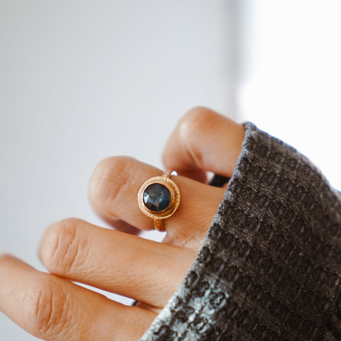 Golden Sun Ring in Kyanite (Size 6) - Golden Road Crafted