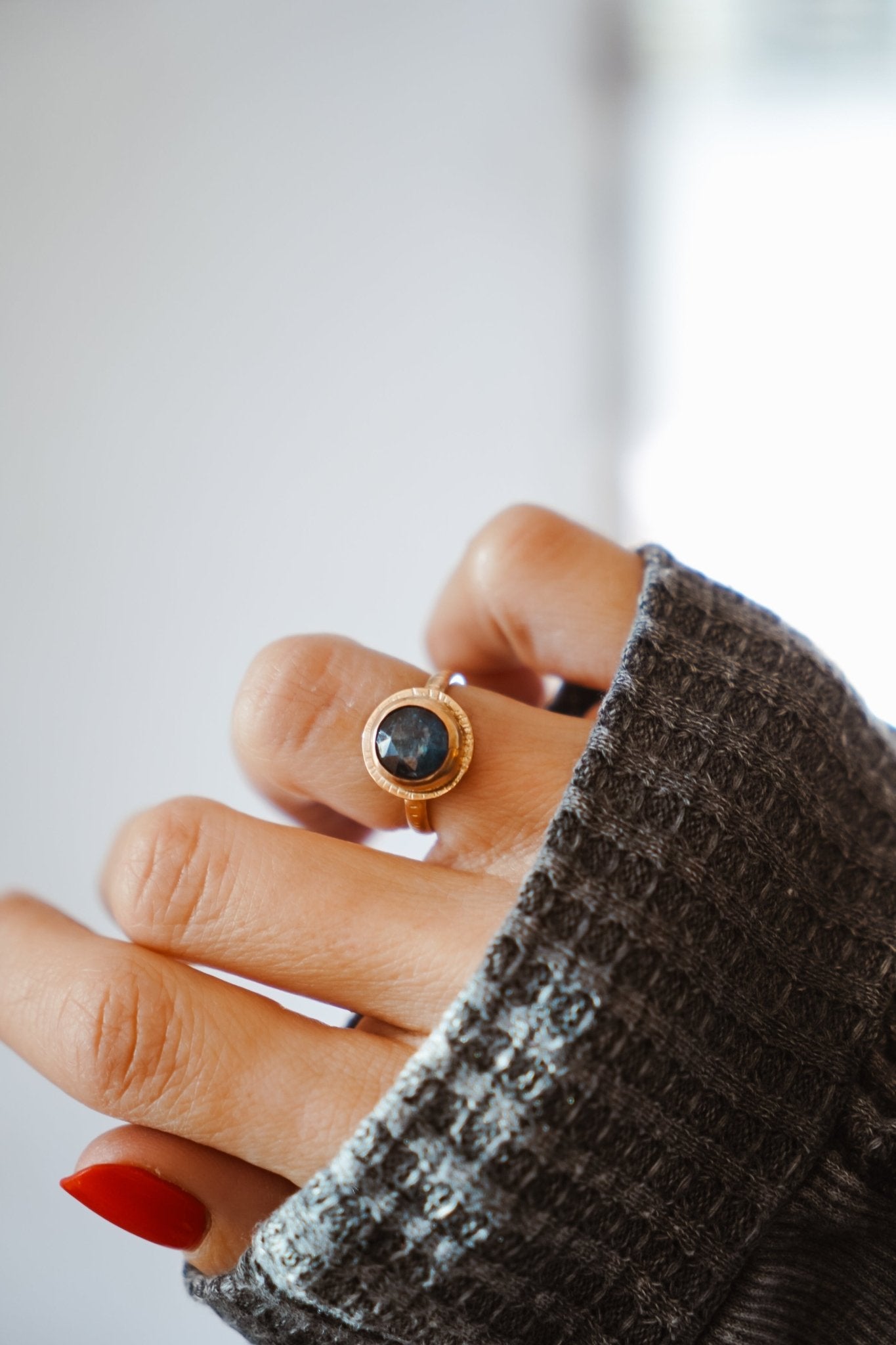 Golden Sun Ring in Kyanite (Size 6) - Golden Road Crafted