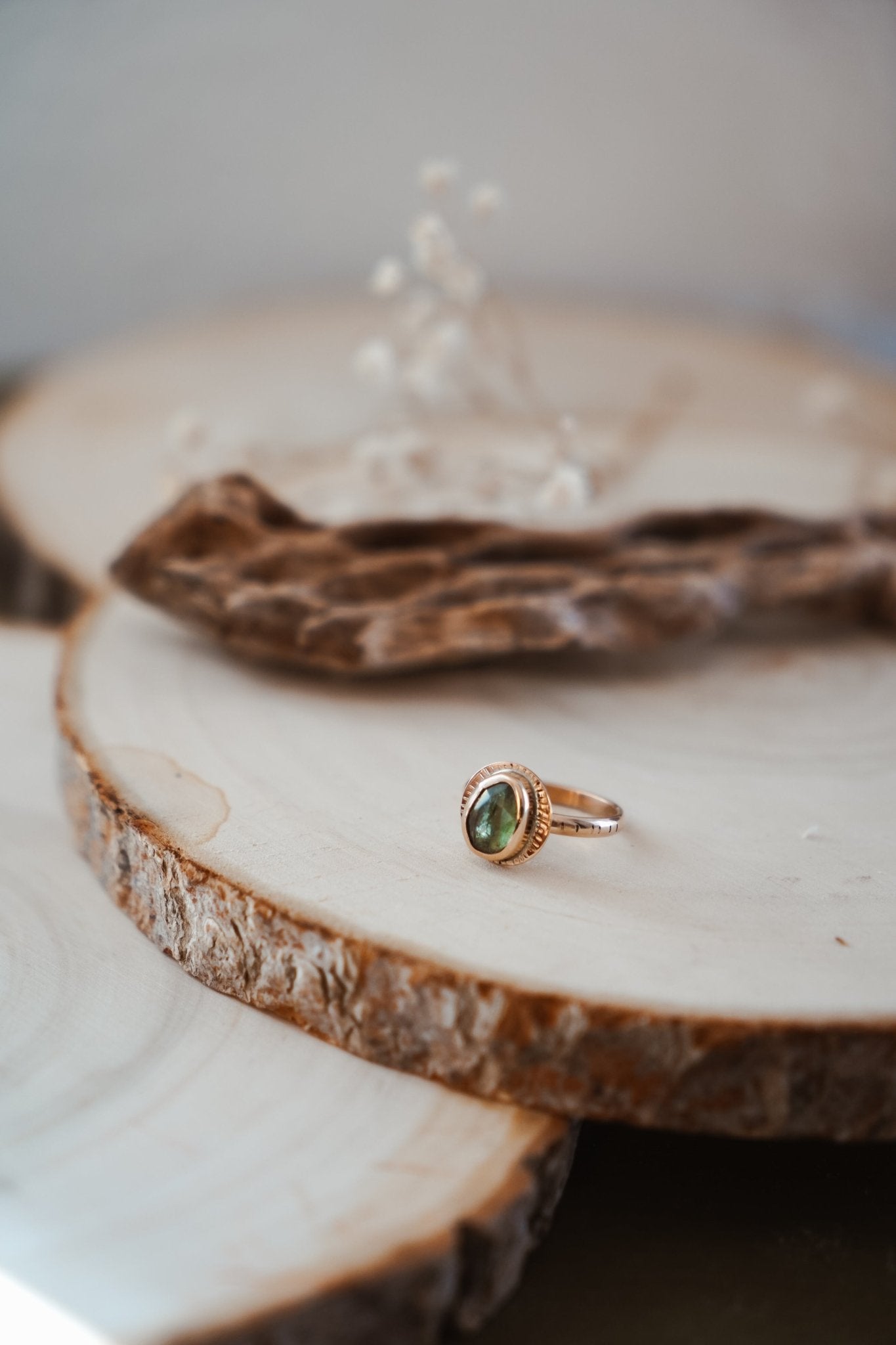 Golden Sun Ring in Kyanite (Size 8) - Golden Road Crafted