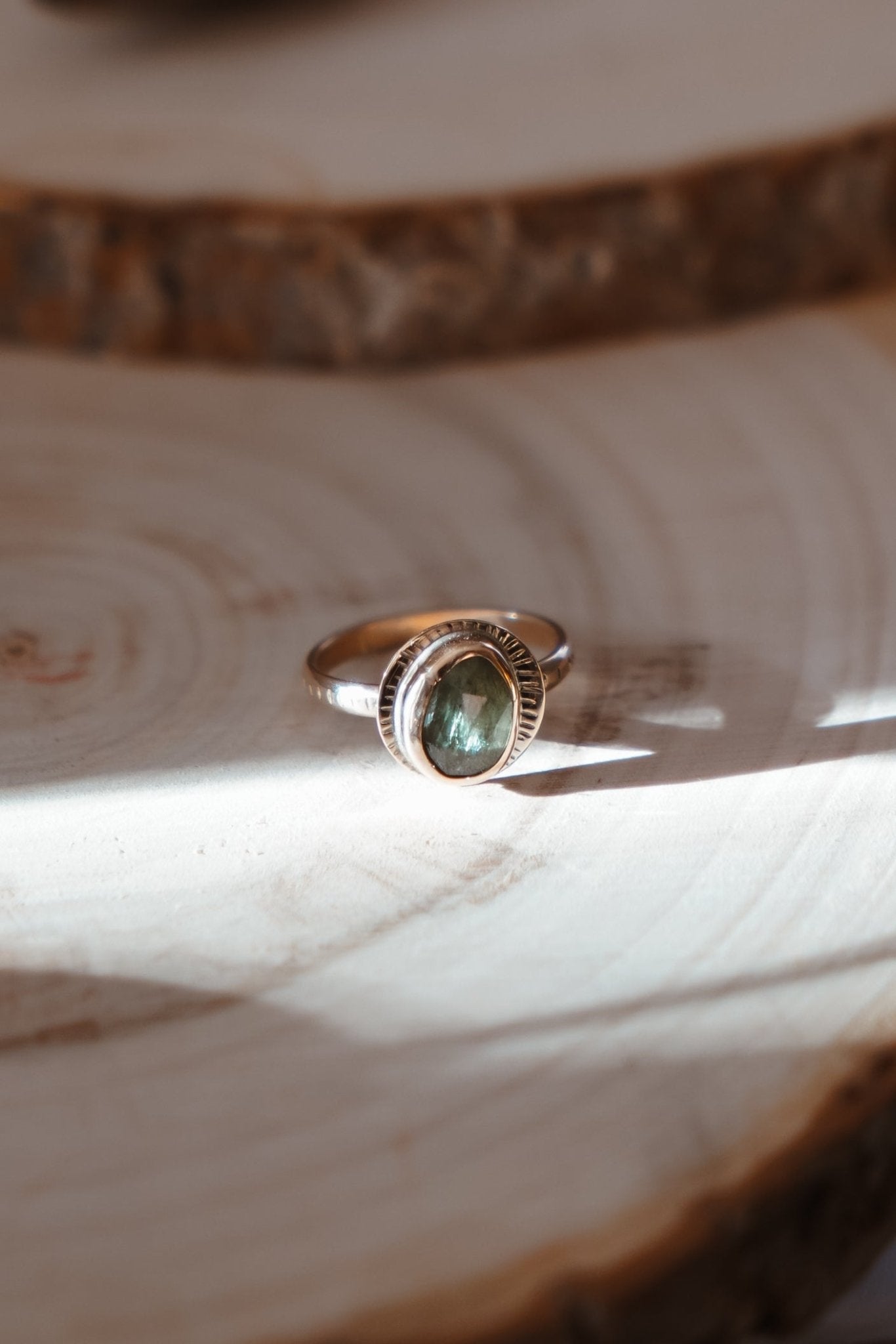 Golden Sun Ring in Kyanite (Size 8) - Golden Road Crafted