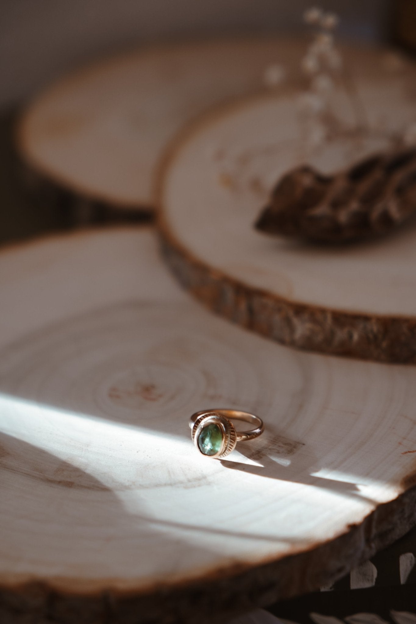 Golden Sun Ring in Kyanite (Size 8) - Golden Road Crafted
