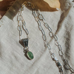 Green Kyanite Necklace - Golden Road Crafted