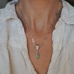 Green Kyanite Necklace - Golden Road Crafted