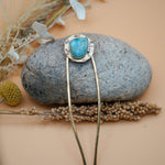 Hair Fork in Larimar - Golden Road Crafted